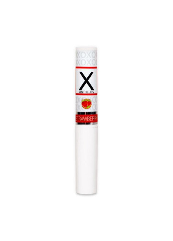 Стимулюючий бальзам для губ унісекс - X on the Lips Strawberry, полуниця Sensuva (251876640)
