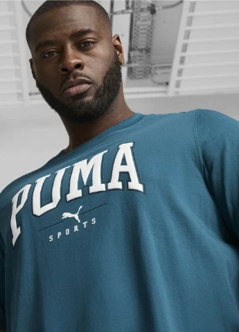 Бірюзова футболка Puma PUMA SQUAD Big Graphic Tee