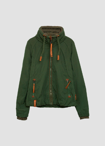 Темно-зеленая демисезонная куртка Naketano