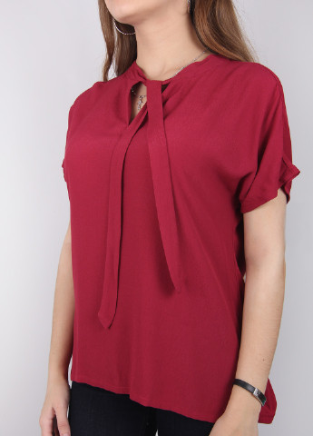 Бордовая летняя блуза S.Oliver