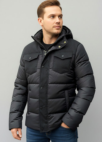 Черная зимняя куртка Sun's House