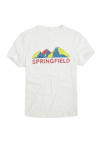 Біла футболка Springfield