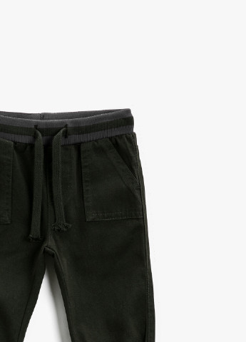 Темно-зеленые кэжуал демисезонные брюки джоггеры KOTON