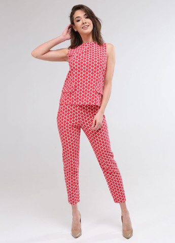 Костюм (блуза, брюки) Lavana Fashion брючний червоний кежуал