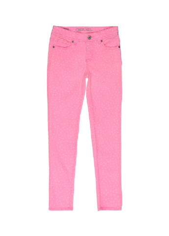 Светло-розовые кэжуал демисезонные зауженные брюки Cherokee