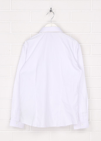 Белая кэжуал рубашка однотонная Primark