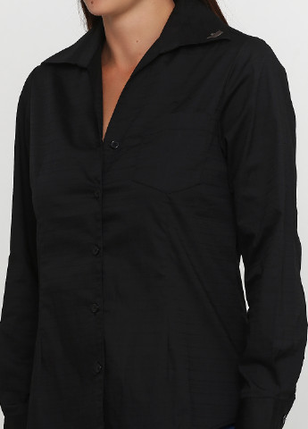 Черная кэжуал рубашка однотонная Asos
