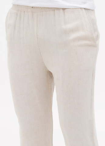 Светло-бежевые кэжуал летние зауженные брюки Boohoo