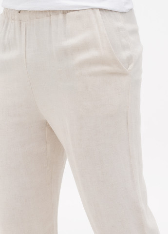 Светло-бежевые кэжуал летние зауженные брюки Boohoo
