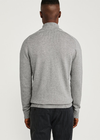 Светло-серый демисезонный свитер Abercrombie & Fitch