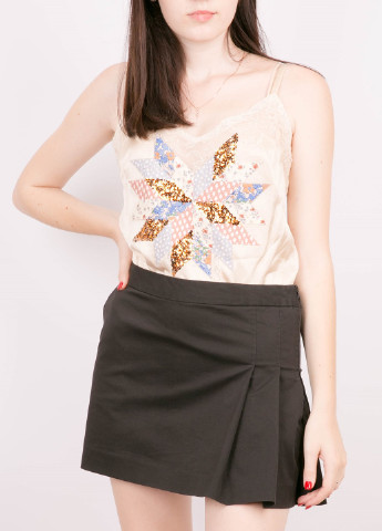 Черная кэжуал однотонная юбка Ralph Lauren клешированная