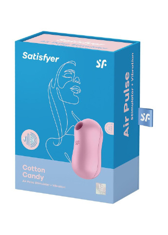 Вакуумний стимулятор із вібрацією Cotton Candy Lilac Satisfyer (254785139)