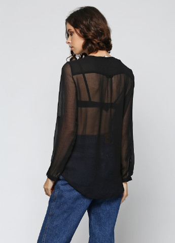 Чорна демісезонна блуза Zara