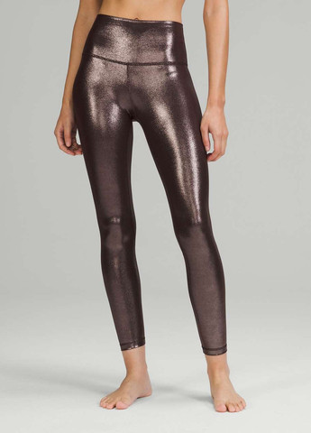 Коричневые демисезонные легинсы Lululemon Athletica