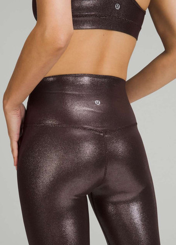 Коричневые демисезонные легинсы Lululemon Athletica