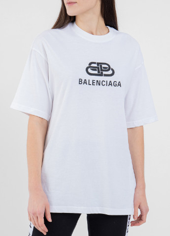 Белая летняя футболка Balenciaga