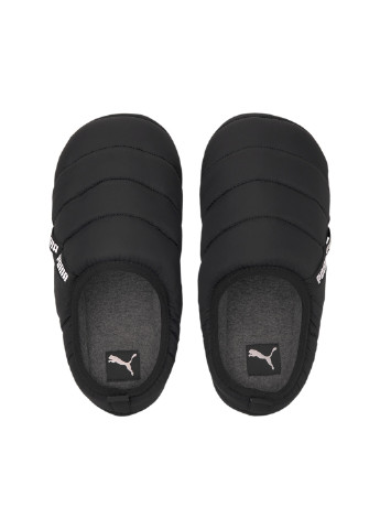 Слиперы Scuff Slippers Puma однотонные чёрные домашние