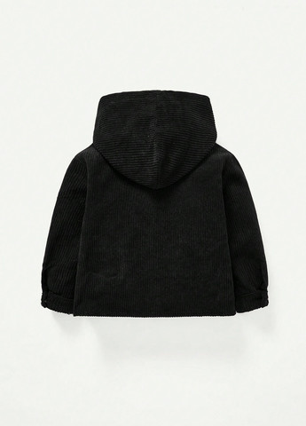 Черное демисезонное Пальто однобортное SHEIN