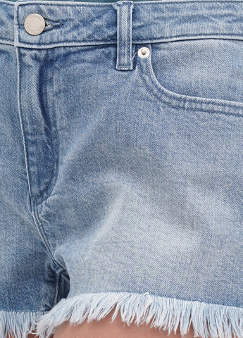 Шорты Michael Kors однотонные тёмно-голубые джинсовые хлопок