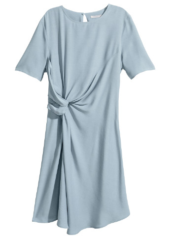 Блакитна кежуал платье H&M однотонна
