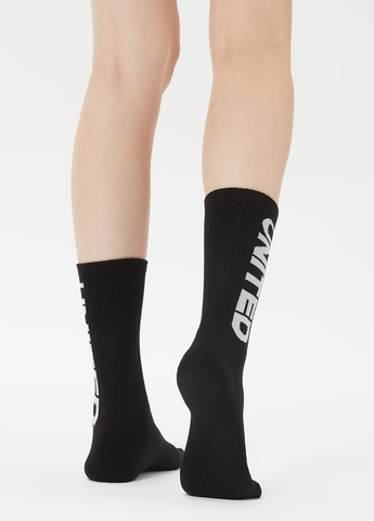 Чорні шкарпетки (2 пари) UNITED4 логотипи (329038209)