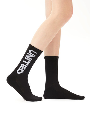 Чорні шкарпетки (2 пари) UNITED4 логотипи (329038209)