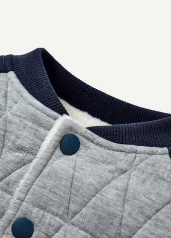 Бомбер SHEIN бейсбольний на кнопках (327827891)