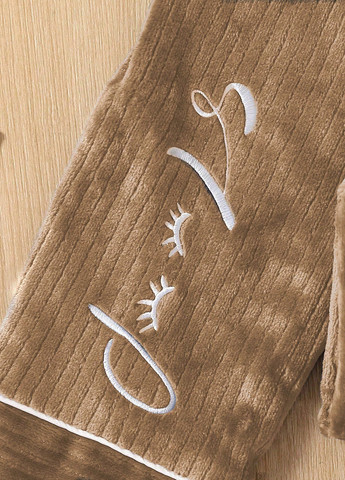 Коричневая всесезон пижама (свитшот, брюки) свитшот + брюки SHEIN