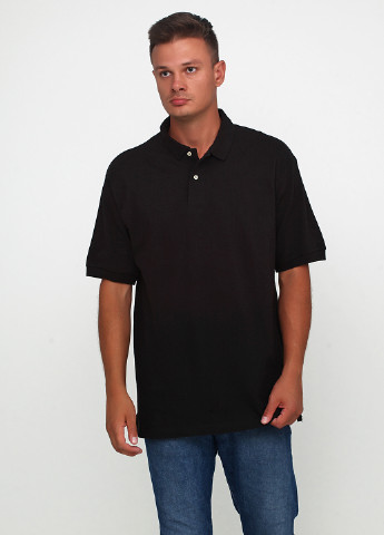 Черная мужская футболка поло Outer Banks с надписью