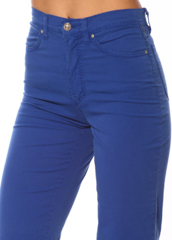 Синие кэжуал летние прямые брюки Versace