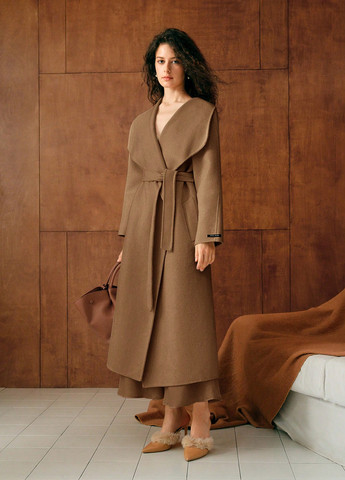 Світло-коричневе демісезонне Пальто SHEIN