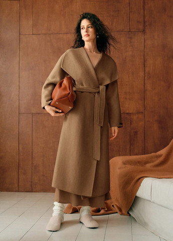 Світло-коричневе демісезонне Пальто SHEIN