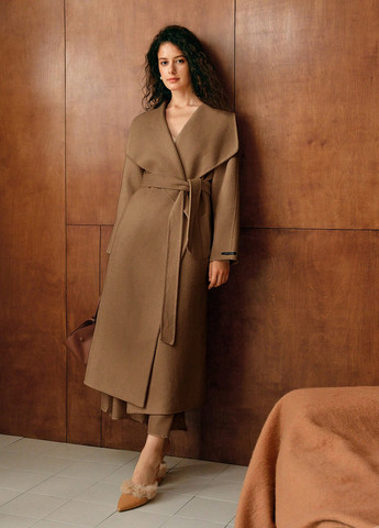 Світло-коричневе демісезонне Пальто SHEIN