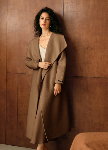 Світло-коричневе демісезонне Пальто SHEIN