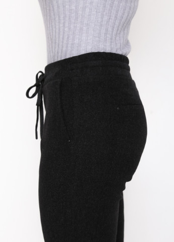 Штани жіночі чорні із сірим теплі зимові великий розмір Estensivo mom (255073627)