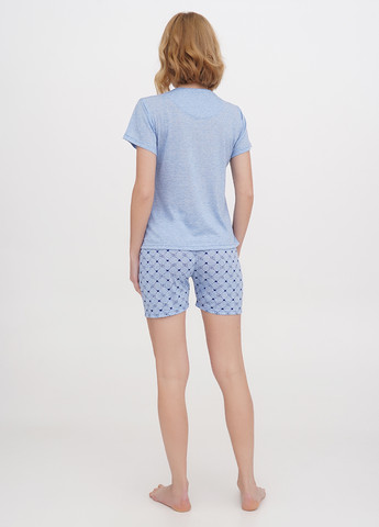 Голубая всесезон пижама (футболка, шорты) футболка + шорты Intimates