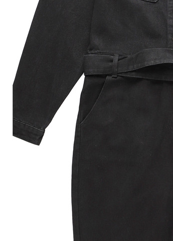 Комбинезон Dorothy Perkins комбинезон-брюки однотонный чёрный денил хлопок