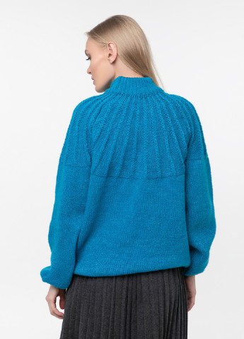 Бірюзовий демісезонний светр Sewel