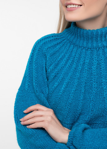 Бірюзовий демісезонний светр Sewel