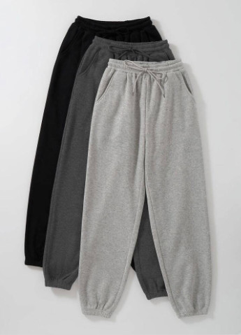 Черные кэжуал демисезонные брюки Moni&co
