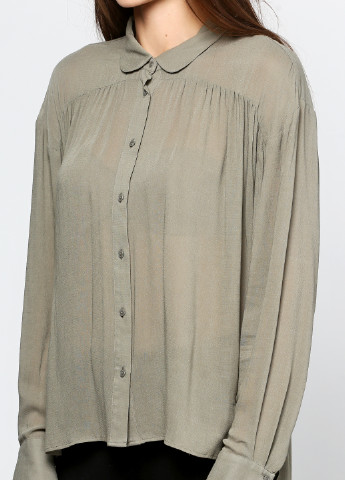Оливковая демисезонная блуза Marks & Spencer