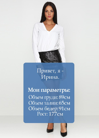 Черная кэжуал однотонная юбка Vila