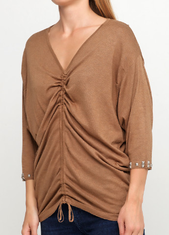 Коричневый демисезонный пуловер пуловер Pieszak