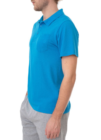 Синяя футболка-поло для мужчин E-Bound