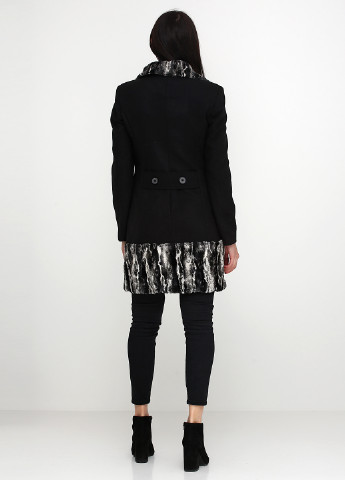 Черное демисезонное Пальто Femme Frive