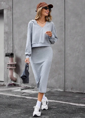 Костюм (худи, юбка) SHEIN (311677696)