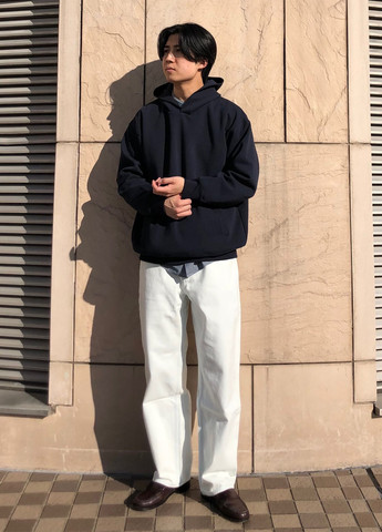 Голубые демисезонные джинсы Uniqlo