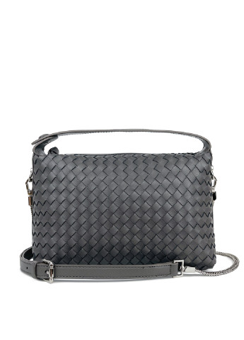 Маленька сіра жіноча сумка з шкіри Fashion (251853921)