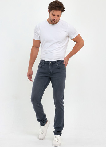 Темно-серые демисезонные прямые джинсы Trend Collection