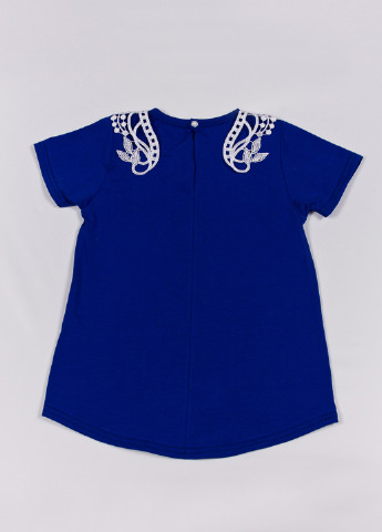Синяя летняя футболка с коротким рукавом Little Bunny